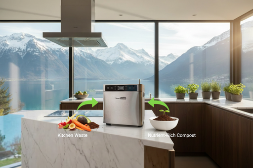 Smart Reloop Pro Bio-Komposter Silber